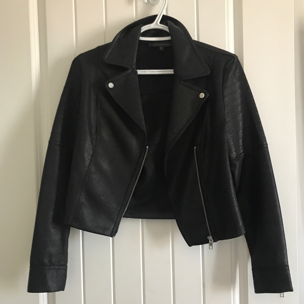 Dynamite Faux Leather Jacket